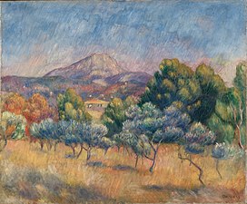 La Montagne Sainte-Victoire, 1889 Pierre Auguste Renoir