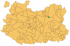 Kaart van Llanos del Caudillo
