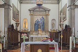 Atlare e pala d'altare di Domenico Passignano
