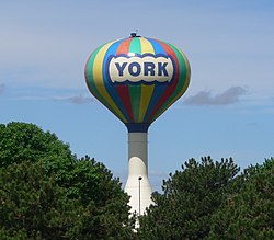 York water tower, May 2013