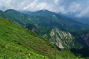 大笠山からの大門山