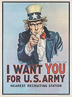 James Montgomery Flagg (1877-1960) I want you for U.S. Army. 1917. 101 x 76 cm