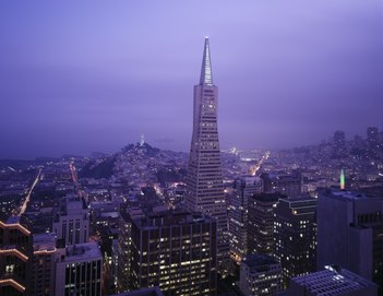 Aerial view at dusk by Carol Highsmith