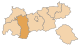 Poloha okresu v Tirolsku