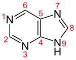 Fórmula esquelética con numeración convencional