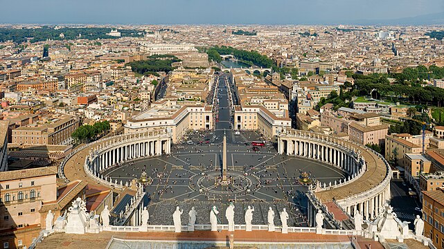 View of Rome from the Dome of St. Peter's Basilica, June 2007