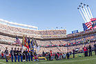 Am 7. Februar 2016 zeigen die Blue Angels beim 50. Super Bowl über dem Levi’s Stadium in Santa Clara eine Delta Formation. KW 07 (ab 14. Februar 2016)