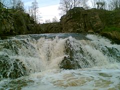 Los rápidos de Kuhakoski en Uusimaa, Finlandia