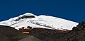 Planinsko utočište José Ribas leži u podnožju jednog od nekoliko ekvatorijalnih glečera na svijetu