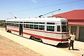 The MTT's last-built tram, the sole Type H1 ("streamliner") no. 381, built 1952