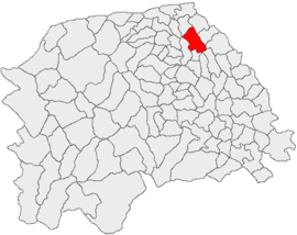 Location in Suceava County