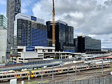 Demolition of the Brisbane Transit Centre complex in January 2020, to make way for the new Roma Street station entrance.