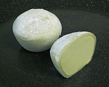 Mochi glacé au matcha.