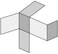 Netz eines Parallelepipeds