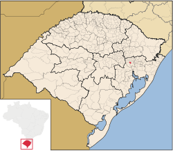 Localização de Pareci Novo no Rio Grande do Sul