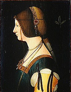 Ritratto di Bianca Maria Sforza, Museo del Louvre