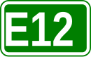 Zeichen der Europastraße 12