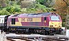 Kingswear - DB Cargo 67030 on the level crossing