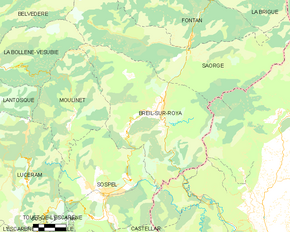 Poziția localității Breil-sur-Roya