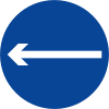 One way (left)