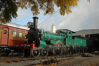 NSWGR Z12 class locomotive no. 1210 of 1878 at Canberra, Australia in 2011