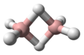 Ball and stick model of diborane