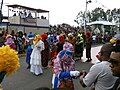 Touloulous parading during the Great Parade of Kourou.