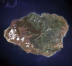 Kauai egy 1995-ös műholdképen