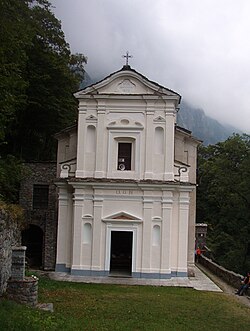 Santuwaryo ng Nostra Signora di Loreto, sa frazione ng Forno Alpi Graie.