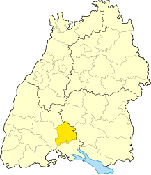 Circondario di Tuttlingen – Mappa