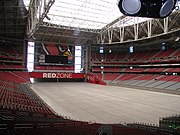 Interior do estádio sem o gramado