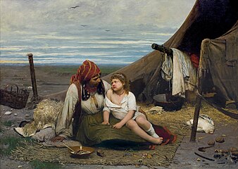 Antoni Kozakiewicz: Gypsy Family (c.1886)