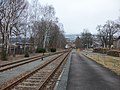 Bahnhof Grünstädtel Richtung Annaberg-Buchholz (2016)