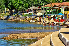 Rio das Balsas, principal ponto turístico da cidade.