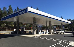 A Chevron gas station in Pine Grove.