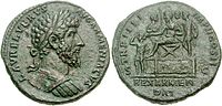 Pèça de moneda dau rèine de Lucius Verus