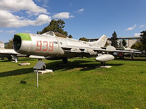 MiG-19PM v bulharském muzeu