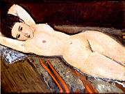 Amedeo Modigliani: Liggende naken