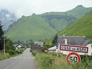 Entrée du village d'Osse-en-Aspe.
