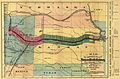 Image 4The Kansas Pacific main line shown on an 1869 map (from History of Kansas)