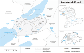 Karte von Amtsbezirk Erlach