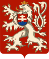 Herb Czechosłowacji 1945–1960, w latach 1918–1938 używany jako mały herb państwa czechosłowackiego