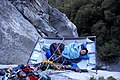 Lying on a portaledge (from Rock-climbing equipment)