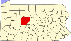Desedhans Clearfield County yn Pennsylvania