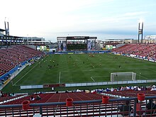 Pizza Hut Park during a 2010 game between FC Dallas and DC United