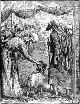 L'invoé du bouc à Azazel (gravure pèr W.J. Webb)