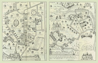 Stadtplan von Innozenz Giesel, 1674 (Reproduktion 1868).