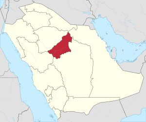 Al-Qassim xaritada