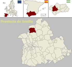 Localisation de Almadén de la Plata