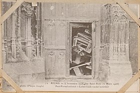 Ouverture forcée de la basilique Saint-Remi de Reims le 2 mars 1906.
